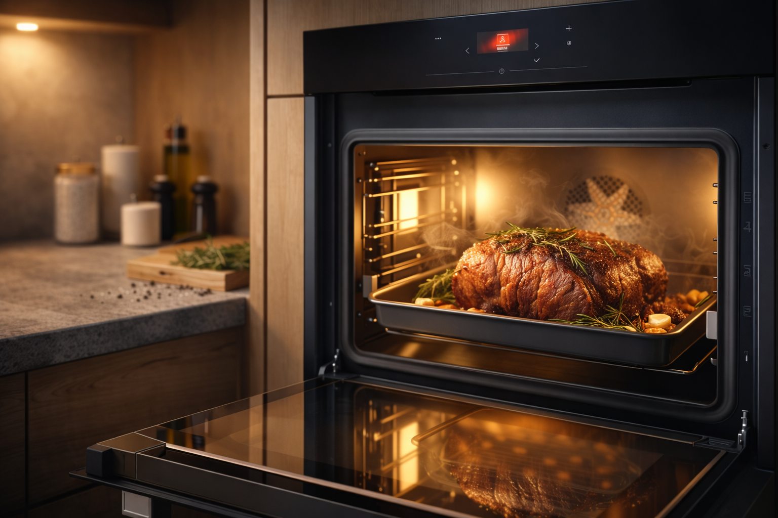 На какой температуре запекать мясо в духовом шкафу Asko